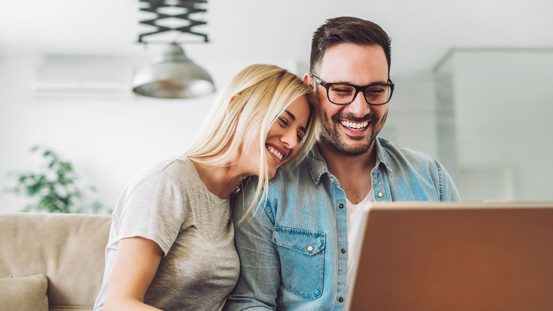 couple smiling